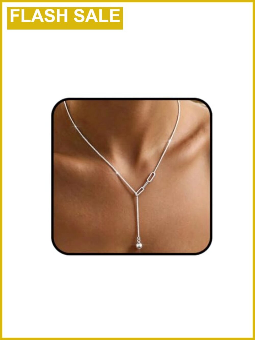 925 Sterling Silver Plated Y Lariat Necklace Dainty Butterfly Pendant